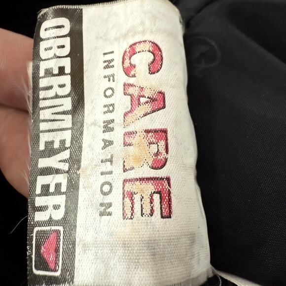 Obermeyer Pants Womens 12 Black Stiletto Ski Snow Insulated Belted Stirrups - Picture 10 of 16